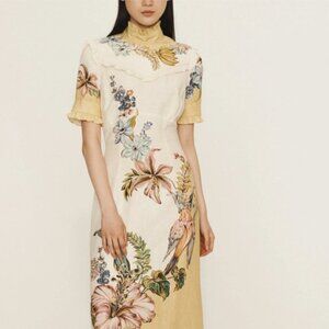 alemias oleander midi dress size us 6